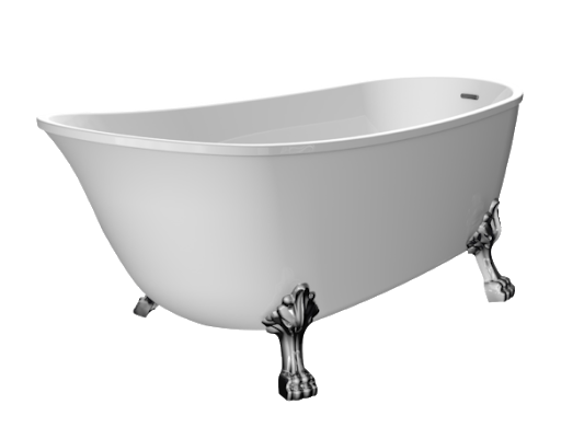 White Bathtub Transparent Png 1 (black, silver)