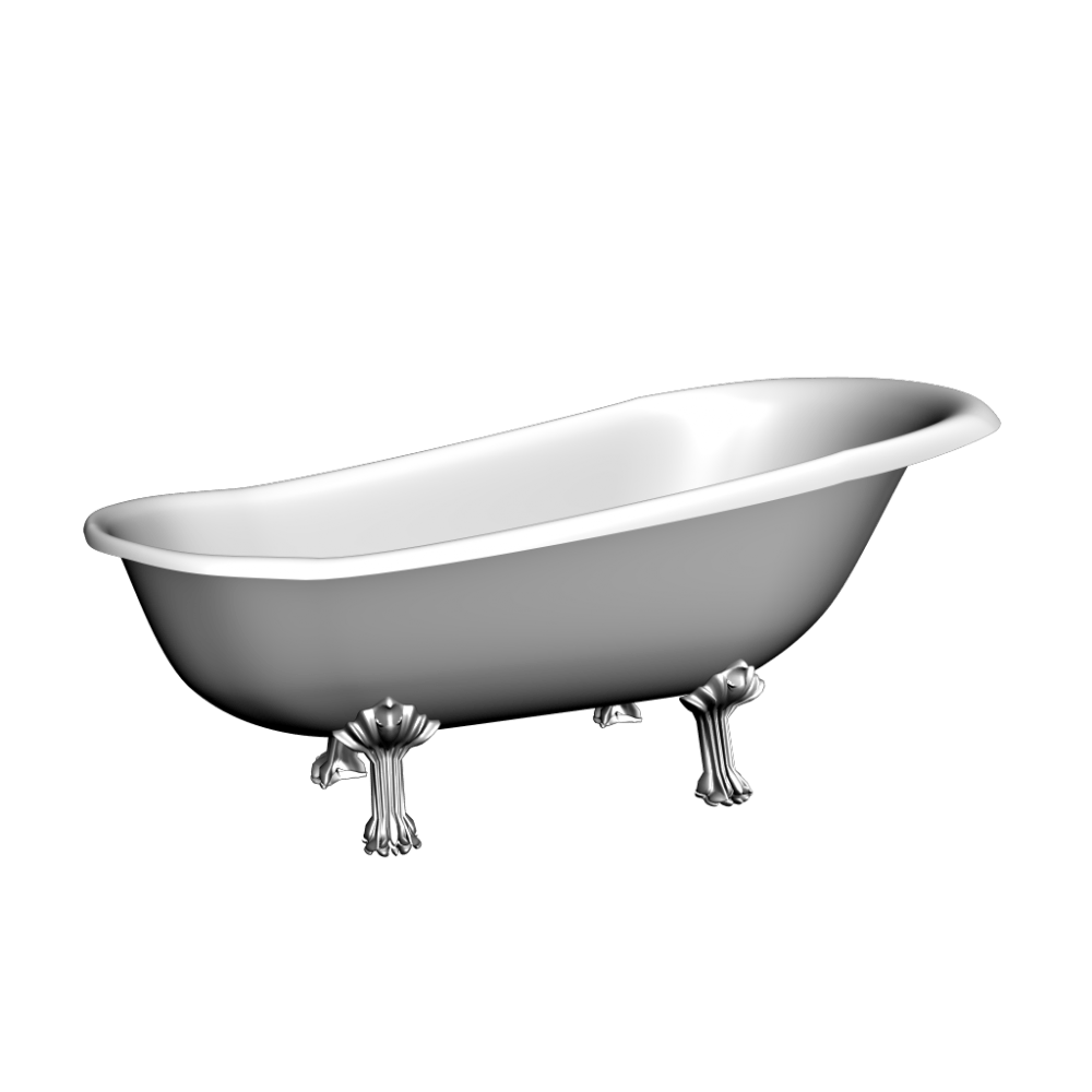 White Bathtub Vector Transparent Png (black, gray, lavender, white)