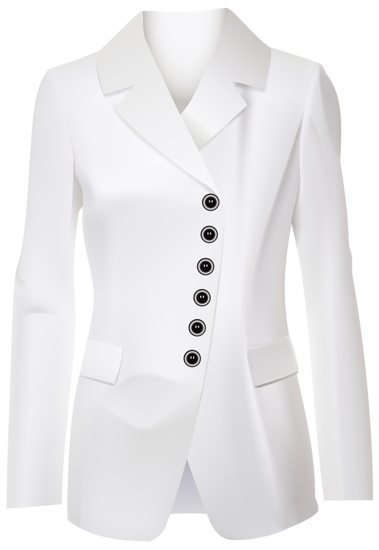 White Blazer Transparent Png (black, lavender)