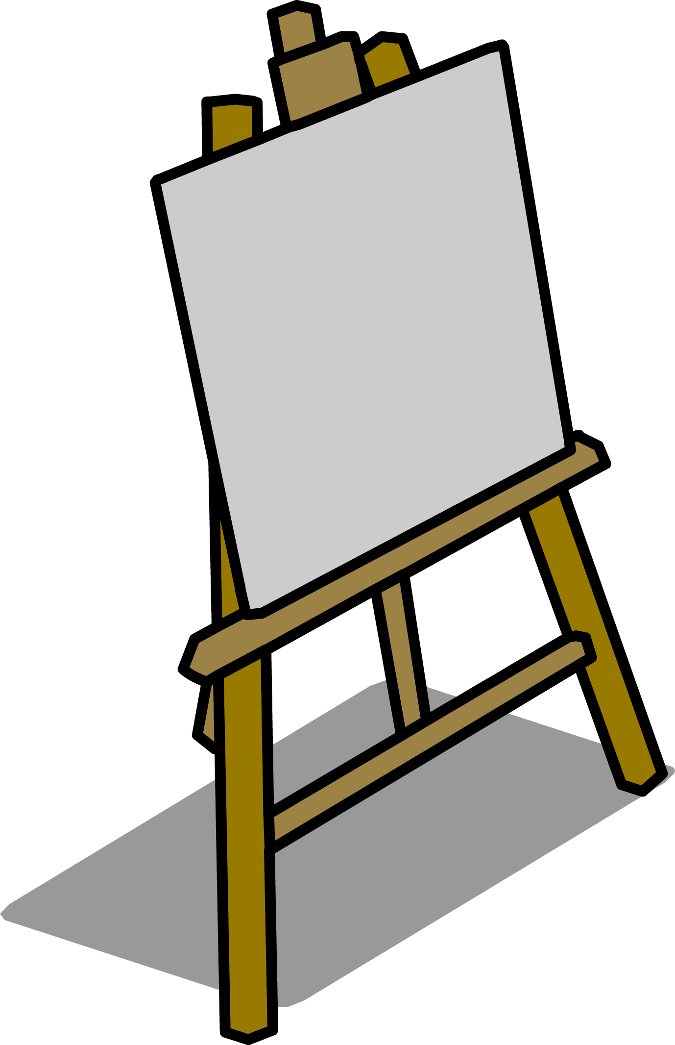 White Board Easel Png Photo (olive, silver, black)