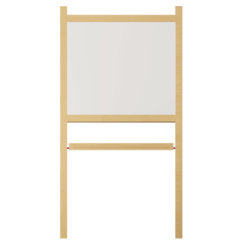 White Board Easel Transparent Png (white, salmon, beige)