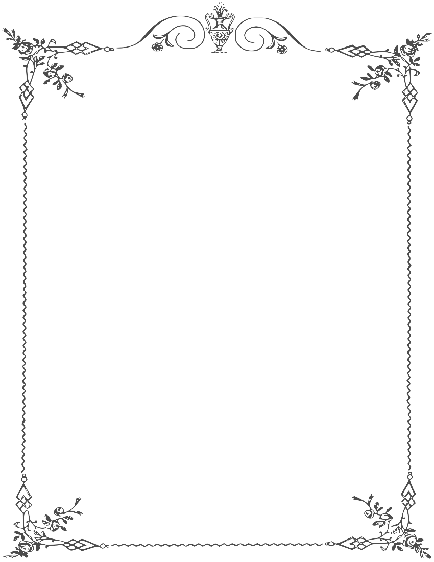 White Border Frame Png Clipart (silver, white)