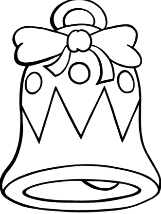 White Christmas Bell Png Transparent Picture (black, indigo)