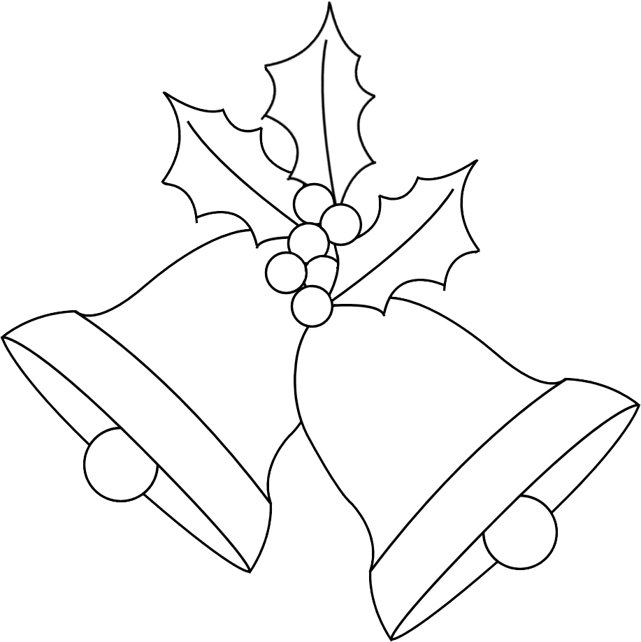 White Christmas Bell Png Transparent (black, white, gray)