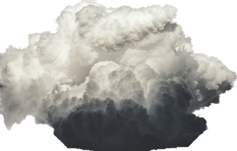 White Cloud Png (black, indigo)