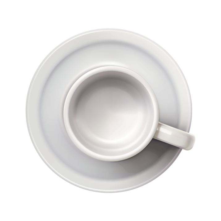 White Empty Cup Png Transparent Image (beige, lavender, black)