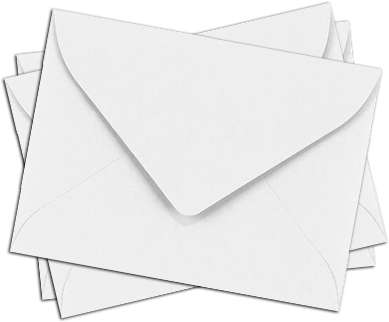 White Envelope Png Clipart (black, lavender)