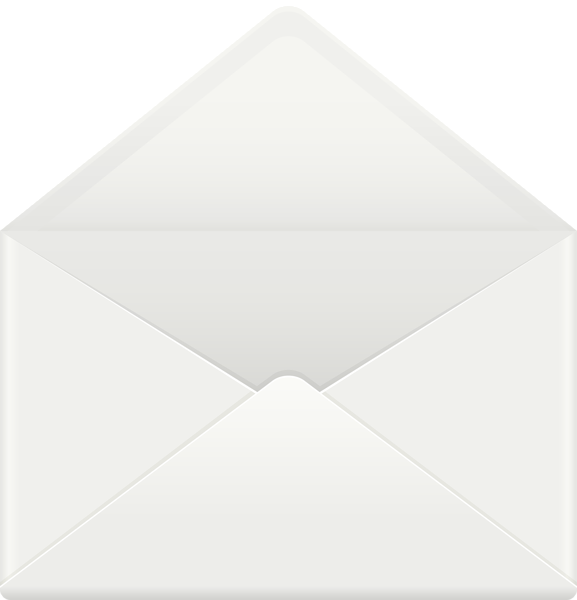 White Envelope Png Image (white, beige, black)