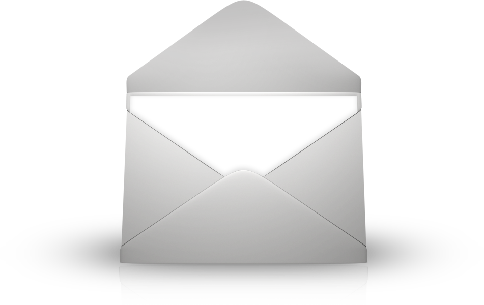 White Envelope Png Transparent Image (silver, white, gray, black)