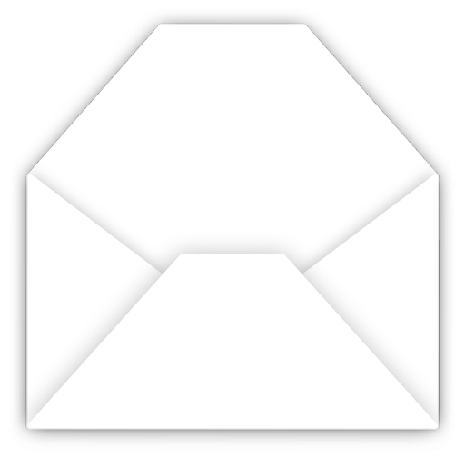 White Envelope Png Transparent Picture (white, lavender, gray, black)