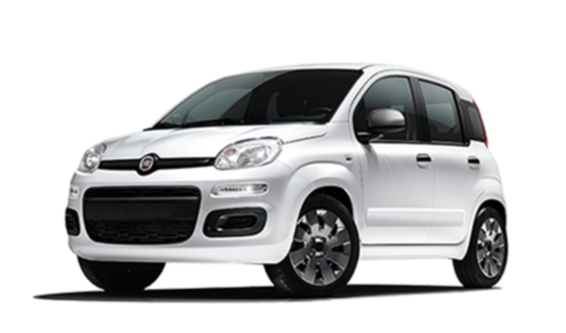 White Fiat Panda Png Image (white, black)