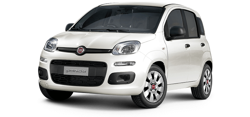 White Fiat Panda Transparent Png (white, lavender, silver, black)