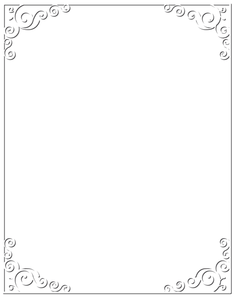 White Frame Png Photo (indigo, black, gray, silver)