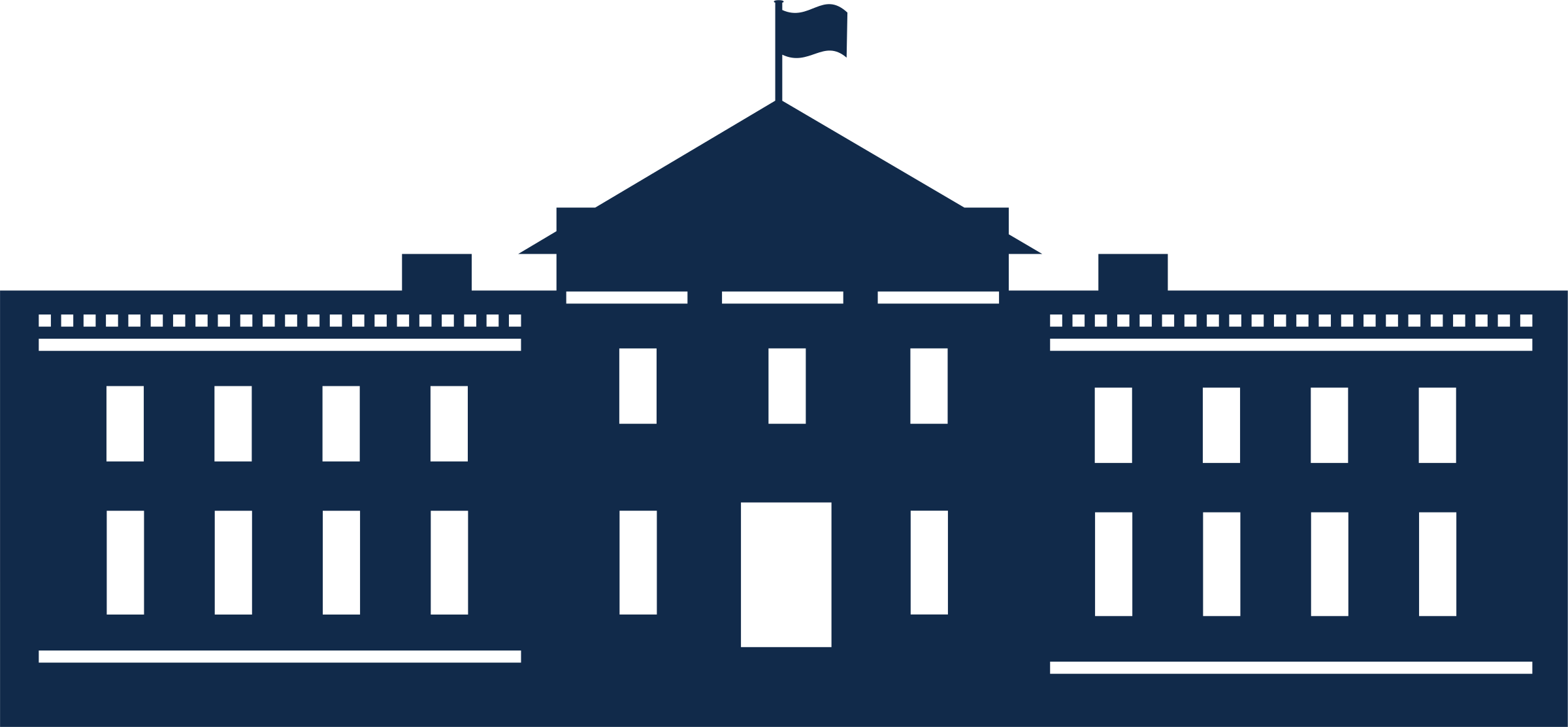 White House Png File (navy, black)