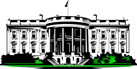 White House Png Image (black, gray, lavender, white)