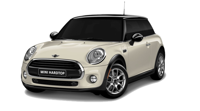 White Mini Cooper Transparent Background (black, silver)