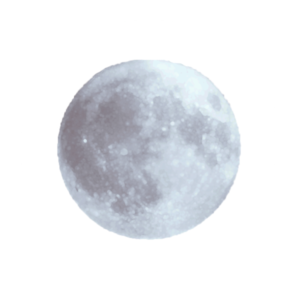 White Moon Transparent Png (gray, white, black, lavender, silver)