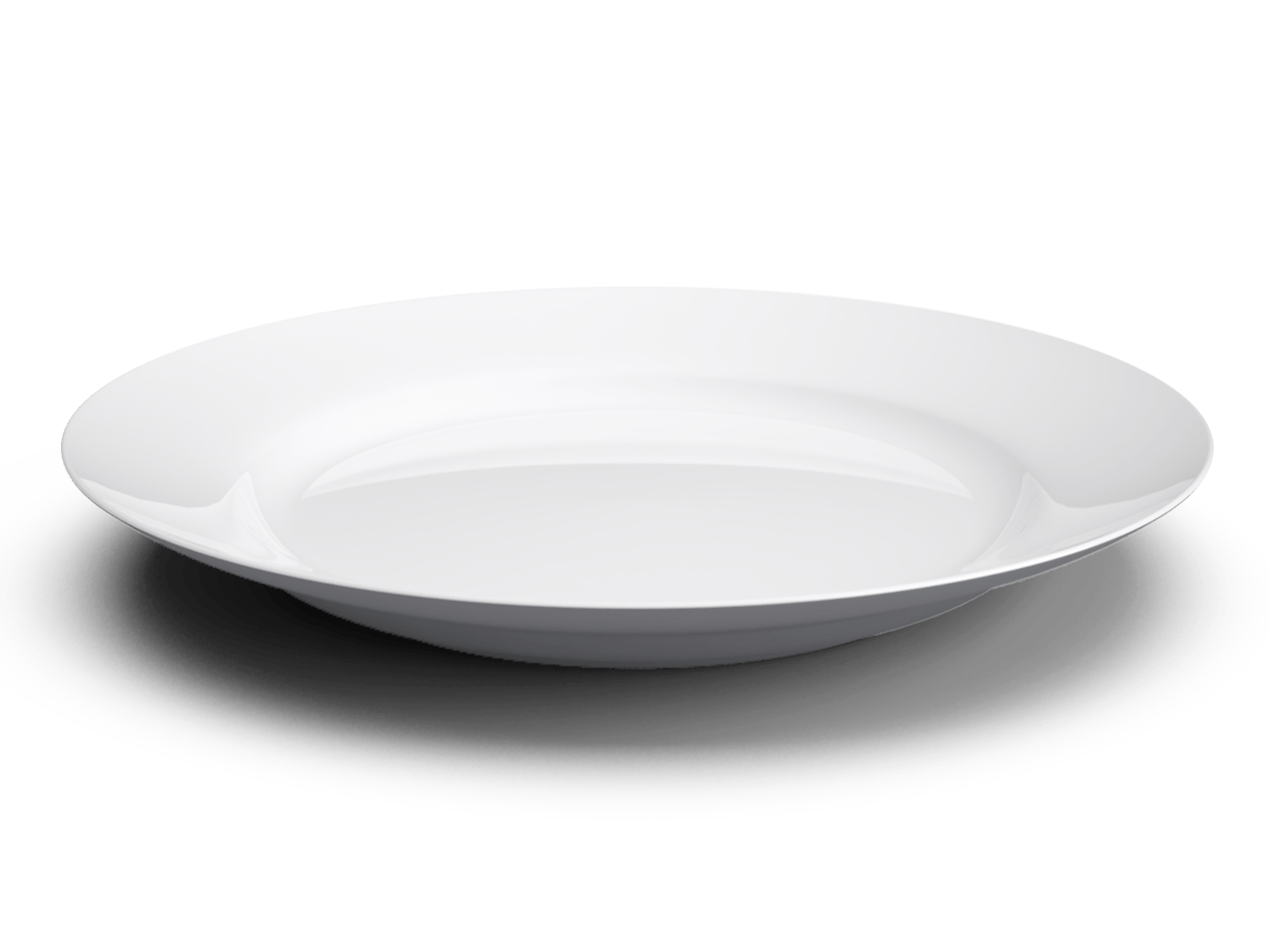 White Plate Transparent Png (lavender, black)