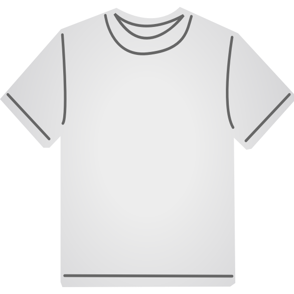 White Shirt Front And Back Png File (black, lavender)