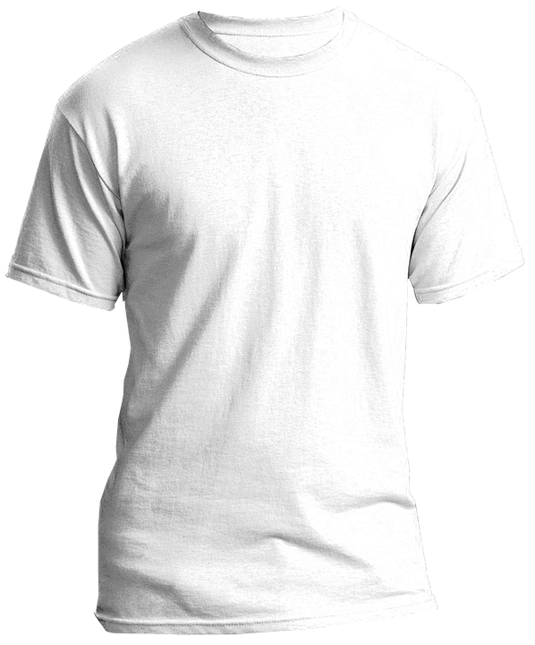 White Shirt Front And Back Png Image File (black, white)