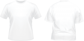 White Shirt Front And Back Png Images (black, lavender, white)