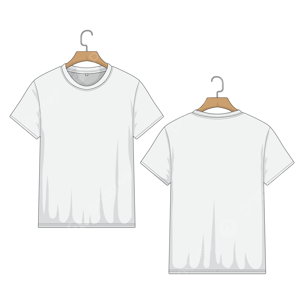 White Shirt Front And Back Png Photos (black, lavender, white)