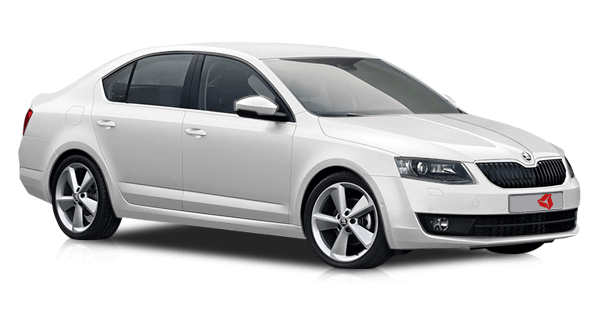 White Skoda Transparent Png (black, silver, lavender)