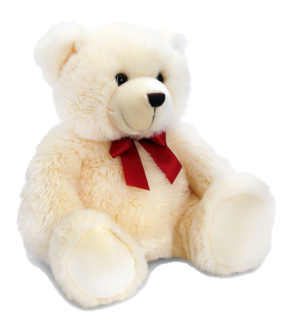 White Teddy Bear Png Photo (black, beige, white)