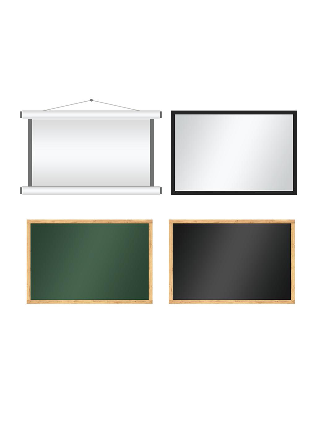 Whiteboard Png Images (gray, white, black, lavender, silver)