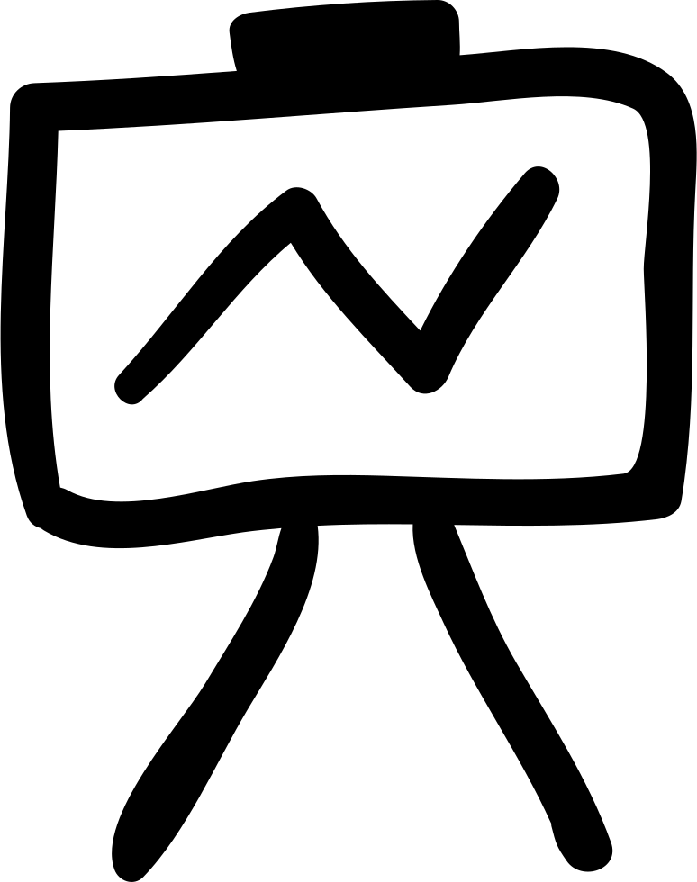 Whiteboard Silhouette Png (black, white)