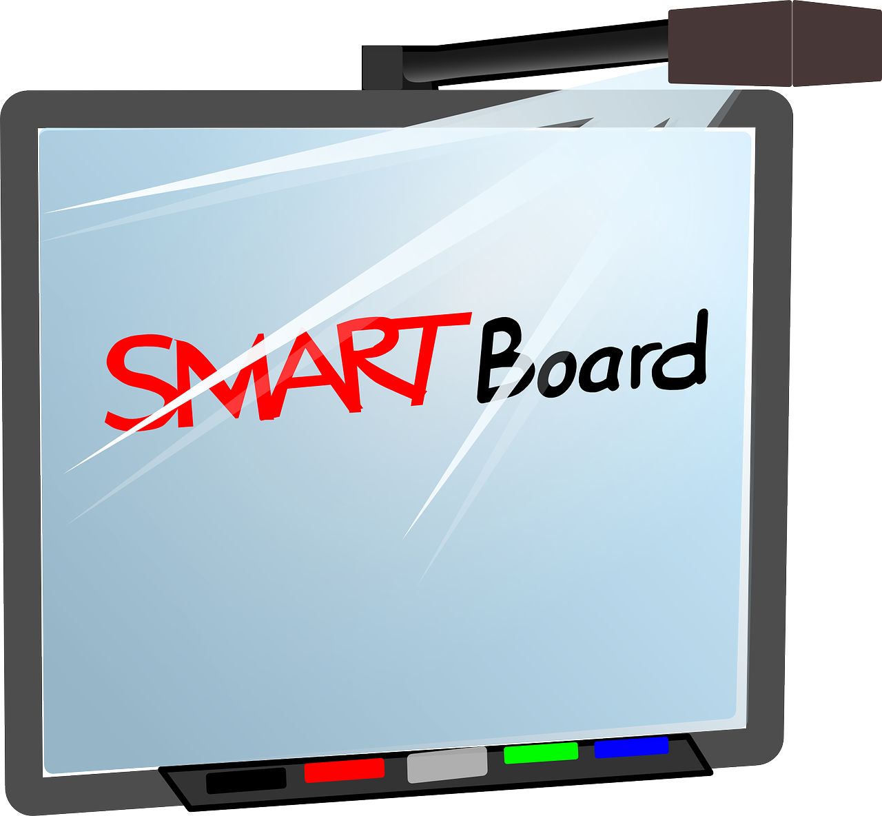 Whiteboard Vector Transparent (indigo, gray, white, silver)