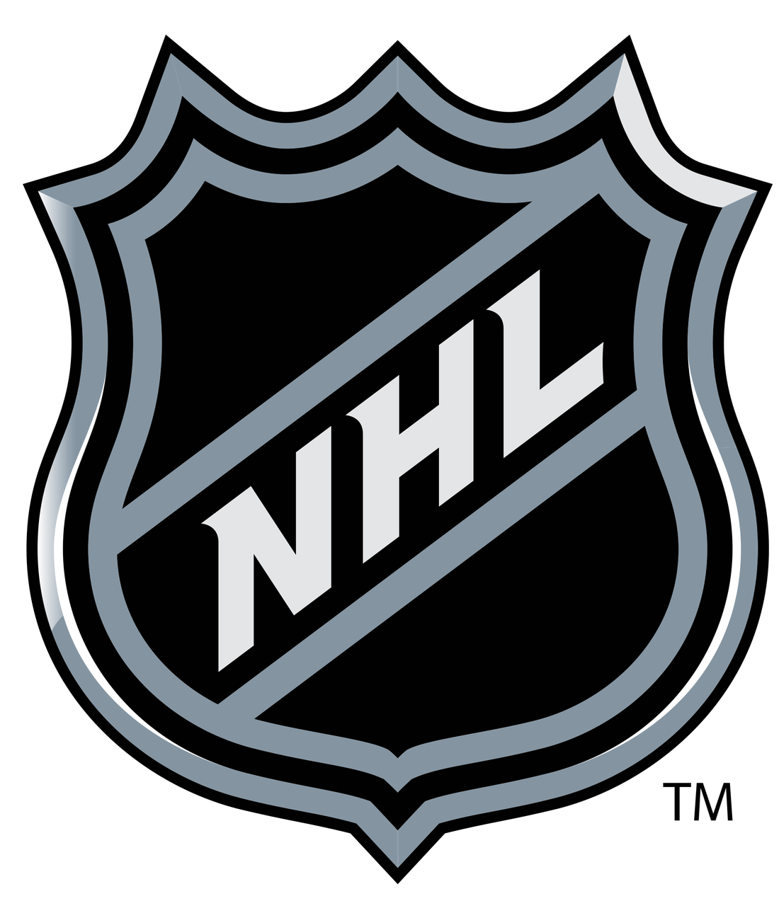 Nhl Logo Png Clipart (gray, lavender, black)