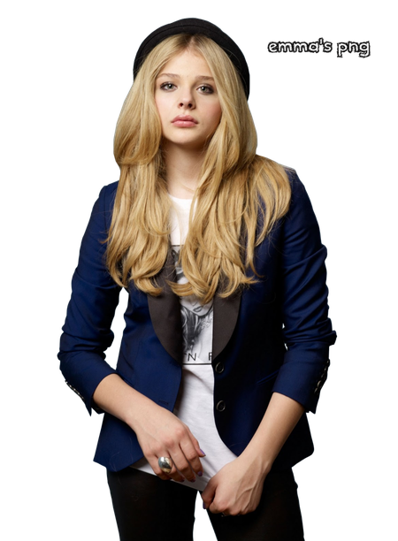 Chloe Grace Moretz Transparent Background (black)