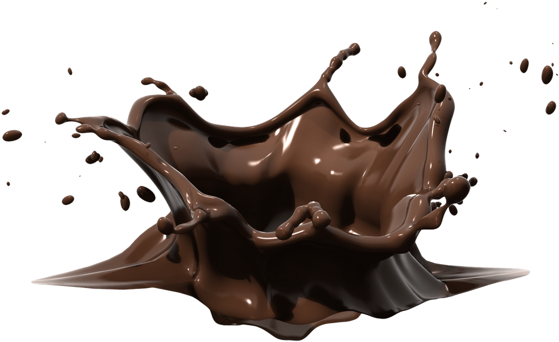 Choco Splash Png Transparent (black)