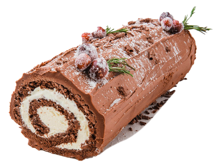 Chocolate Yule Log Png Clipart (chocolate, silver, pink, beige, black)