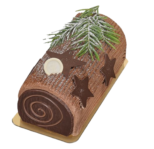 Chocolate Yule Log Png Free Download (maroon, white)