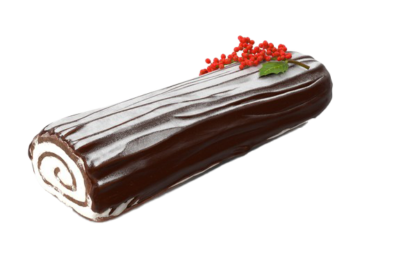 Chocolate Yule Log Png Picture (black, silver, white)