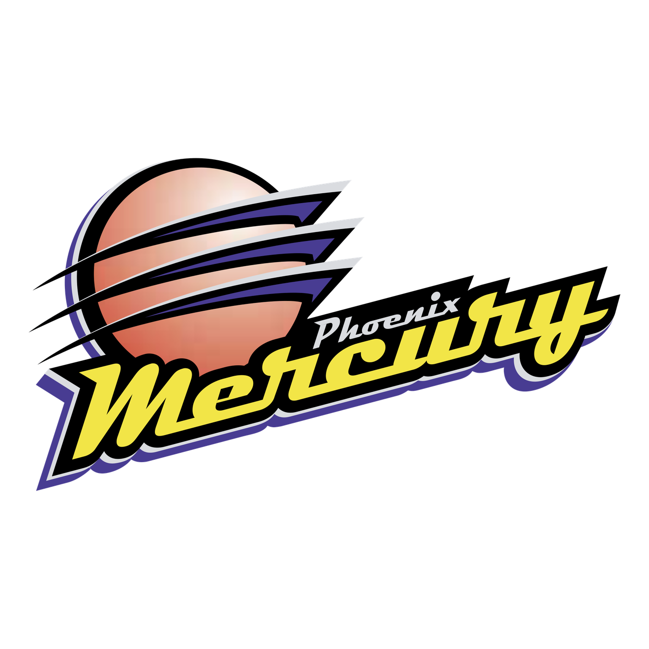 Phoenix Mercury Png Hd (black, yellow, gold)