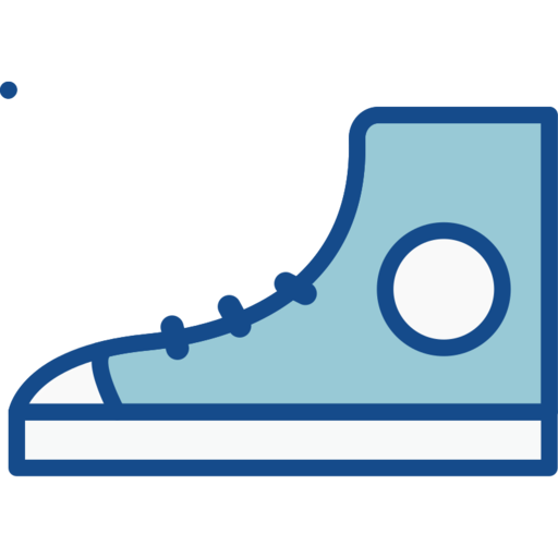 Shoes Free Png Icon (teal, black, silver, white, navy)