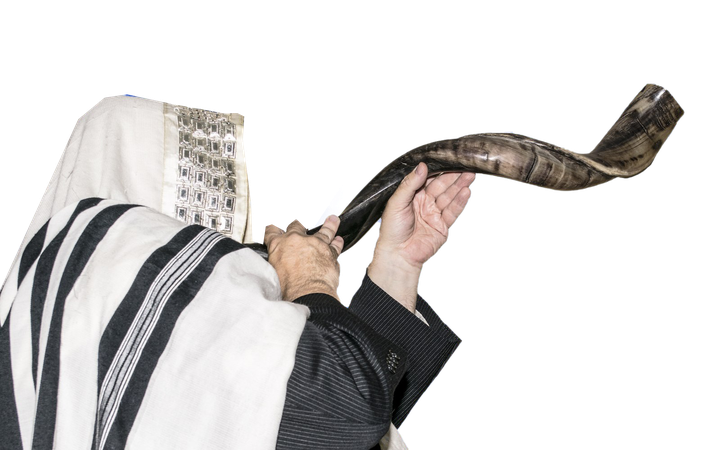 Shofar Blowing Png Transparent Image (black, lavender, white)