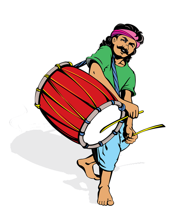 Dhol Png Photo (lavender, black, white, mint, red)