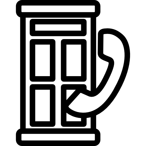 Phone Booth Png Pic (indigo, black, lavender, white)