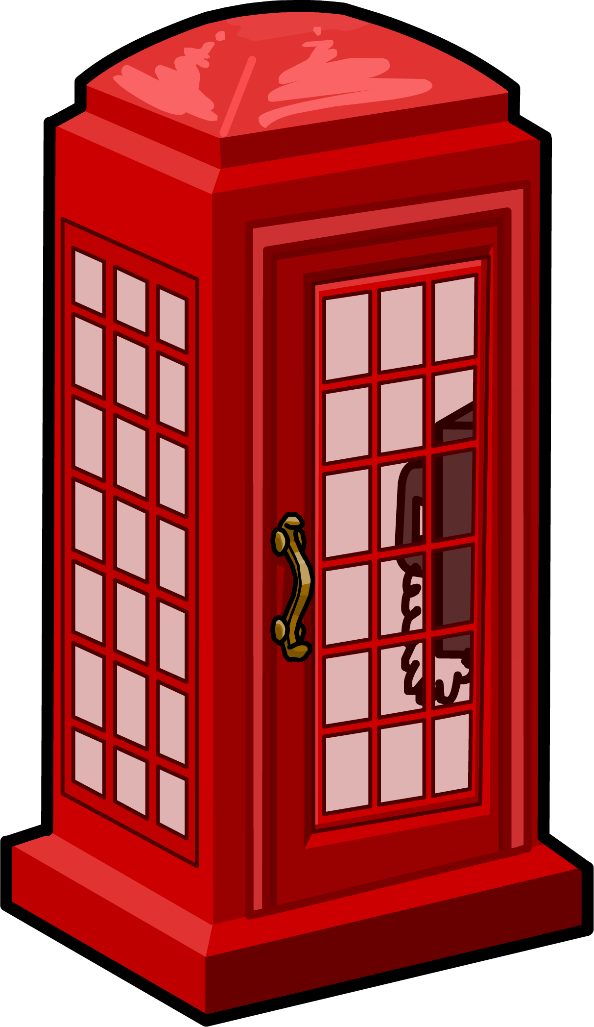 Phone Booth Png (black, maroon, red)