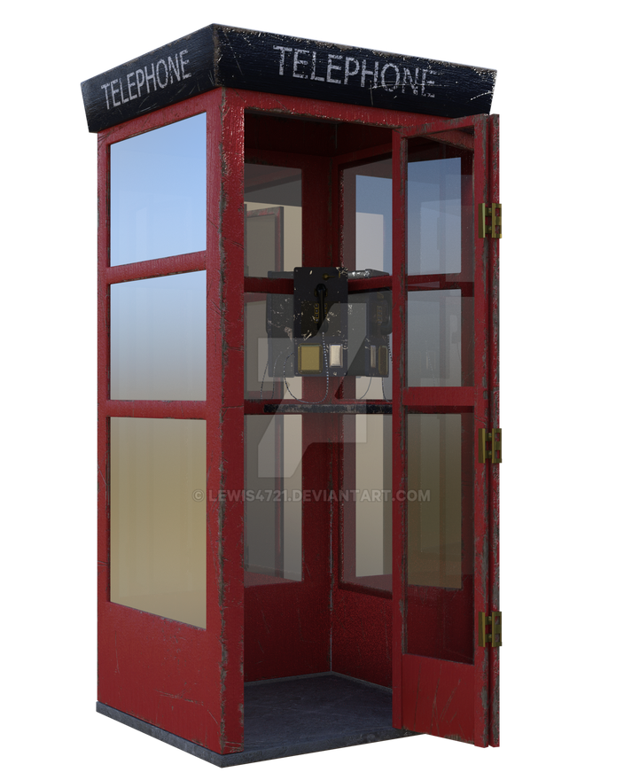 Phone Booth (black, maroon, silver)