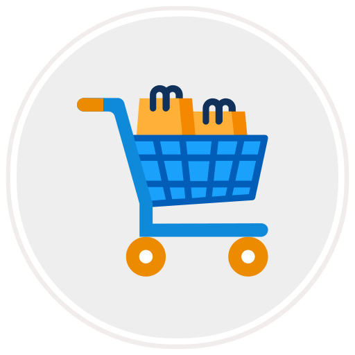 Shop Retail Commerce Ecommerce Buy Cart Shopping Icon Free Transparent Png Icon Download (beige, lavender, black, white)