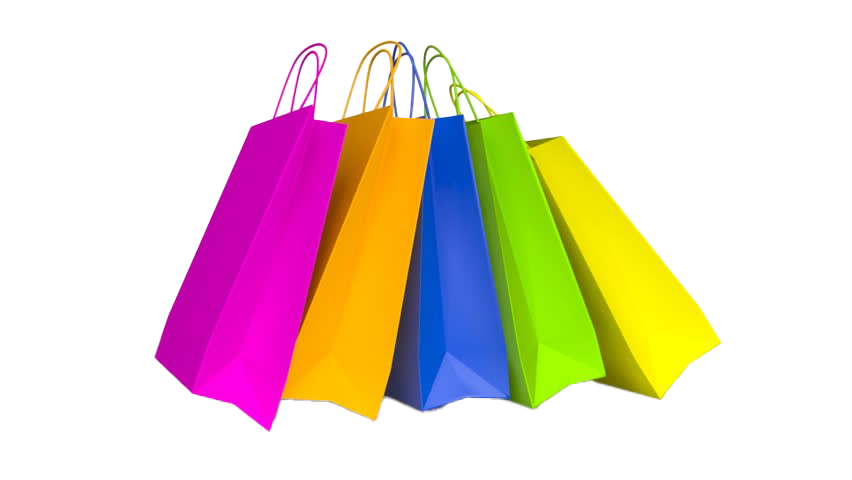 Shopping Bag Png Photos (yellow, purple, orange, white)