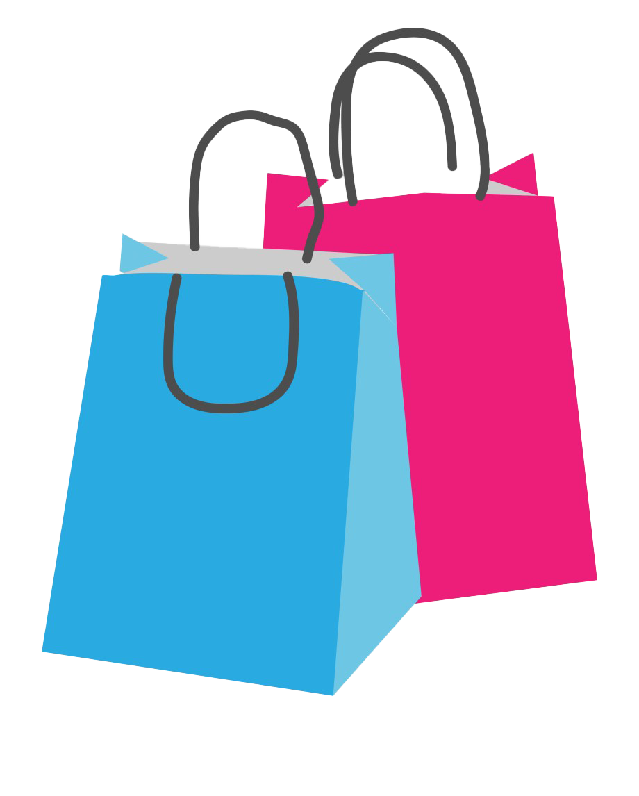 Shopping Bag Png Picture (silver, salmon, greenish blue, white)