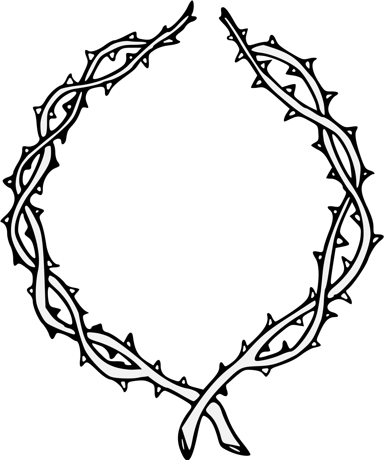 Thorn Png Isolated Free Download (black, white)