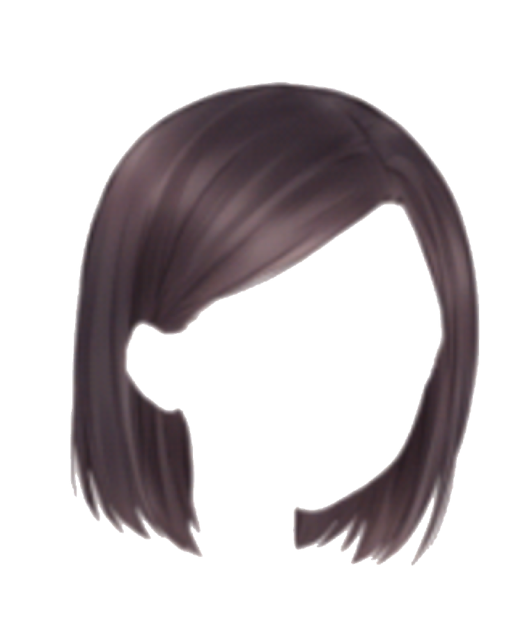 Short Hair Png Picture (indigo, black)