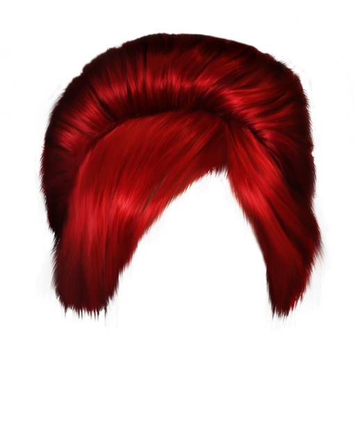 Short Hair Png Transparent Image (maroon, black)